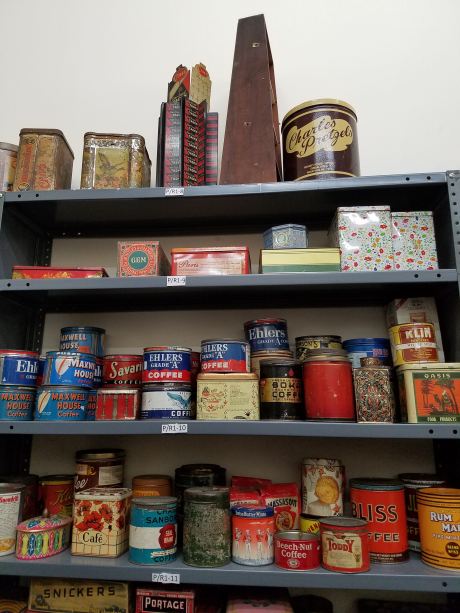 Kitchen tins from throughout the decades