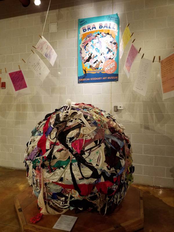 The bra ball at the American Visionary Art Museum